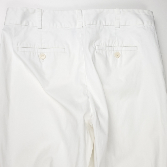Talbots Curve White Cotton Pants Sz 6 - Picture 5 of 12